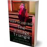 3D view of Premade Mystery & Thriller & Suspense Book Cover - New York Pink