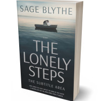 3D view of Premade Nature Book Cover - Mist Gray