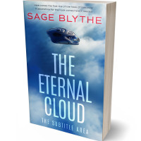 3D view of Hippie Blue #35019 - Premade Science Fiction Book Cover