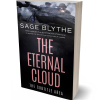 3D view of Premade Science Fiction Book Cover - Clam Shell