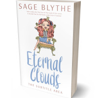 3D view of Premade Chick Lit Book Cover - Gray Suit