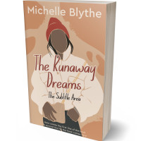 3D view of Premade Teen & Young Adult Book Cover - Antique Brass