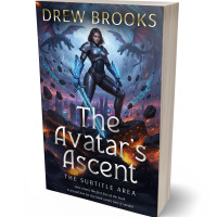 3D view of Premade LitRPG Book Cover - Ebony Clay