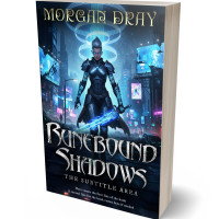 3D view of Premade LitRPG Book Cover - Ebony