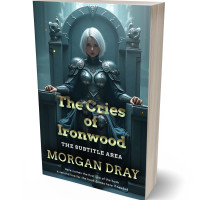 3D view of Premade LitRPG Book Cover - Timber Green