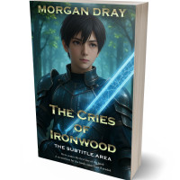 3D view of Premade LitRPG Book Cover - Timber Green