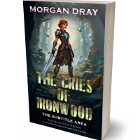 3D view of Premade LitRPG Book Cover - Shark