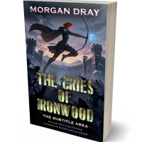 3D view of Premade LitRPG Book Cover - Ebony Clay