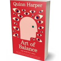 Tablet view of Alizarin Crimson #35364 - Premade Abstract Book Cover