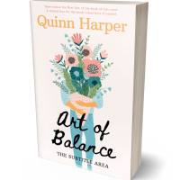 3D view of Premade Romance Book Cover - White Linen