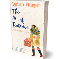 3D view of Premade Romance Book Cover - Linen