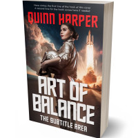 3D view of Premade Science Fiction Book Cover - Rose Fog