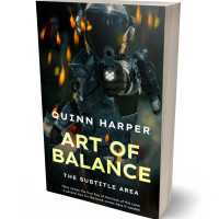 3D view of Premade Apocalyptica Book Cover - Woodsmoke