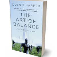 3D view of Premade Science Fiction Book Cover - Tropical Blue