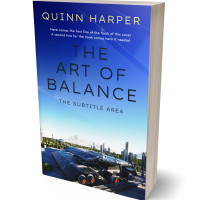 3D view of Premade Science Fiction Book Cover - Cerulean Blue