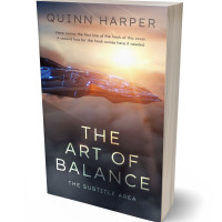 3D view of Premade Science Fiction Book Cover - Gravel