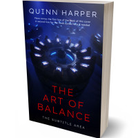 3D view of Premade Science Fiction Book Cover - Ebony