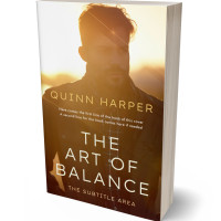 3D view of Premade Literary Fiction Book Cover - Sepia