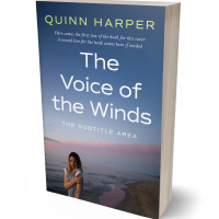 3D view of Premade Romance Book Cover - Blue Bayoux