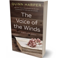 3D view of Premade Literary Fiction Book Cover - English Walnut