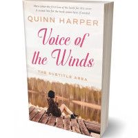 3D view of Premade Teen & Young Adult Book Cover - White Linen