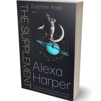 3D view of Premade Surreal Book Cover - Shark