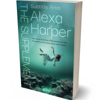 3D view of Premade Surreal Book Cover - Viridian