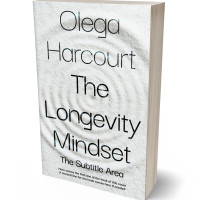 3D view of Premade Health & Mind & Body Book Cover - Black Haze