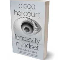 3D view of Premade Surreal Book Cover - French Gray