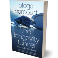 3D view of Premade Science Fiction Book Cover - San Juan