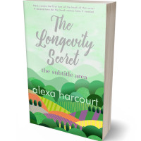 3D view of Premade Nature Book Cover - Sea Green