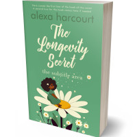 3D view of Premade Nature Book Cover - Aqua Forest