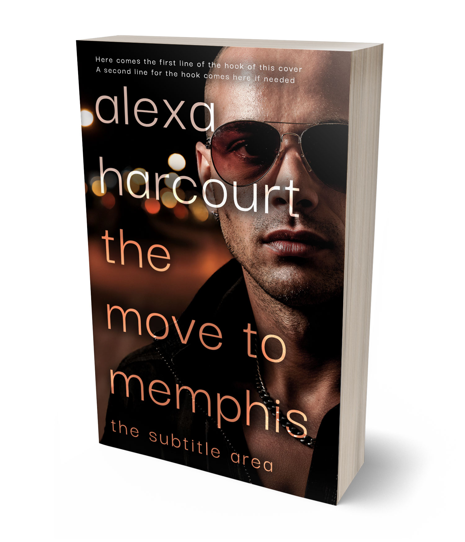 3D view of Old Rose #35733 - Premade Mystery & Thriller & Suspense Book Cover | BookCoverZone*