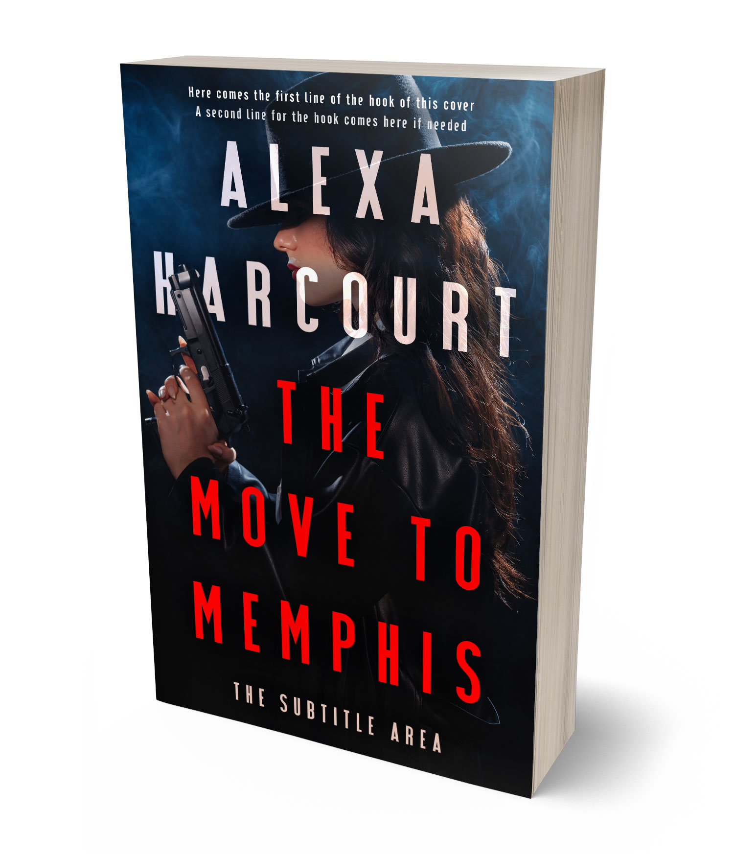 3D view of Premade Mystery & Thriller & Suspense Book Cover - Bunker #35737 | BookCoverZone