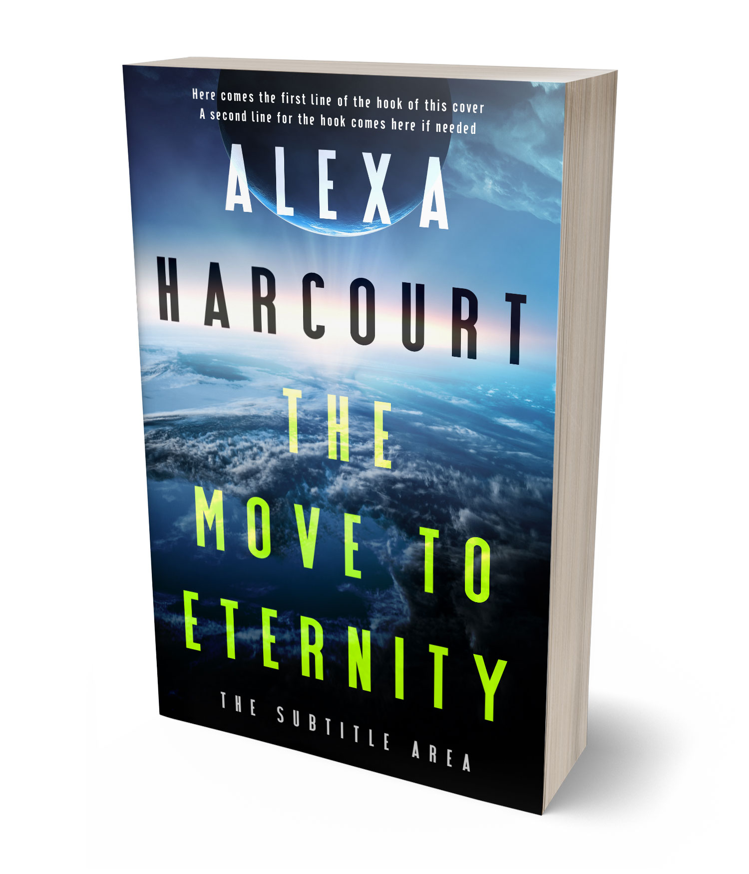 3D view of Beryl Green #35739 - Premade Science Fiction Book Cover | BookCoverZone*