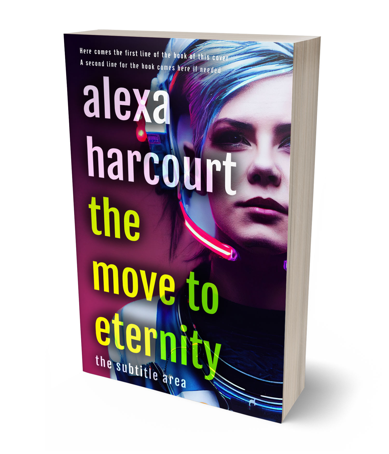 3D view of Premade Science Fiction Book Cover - Cameo