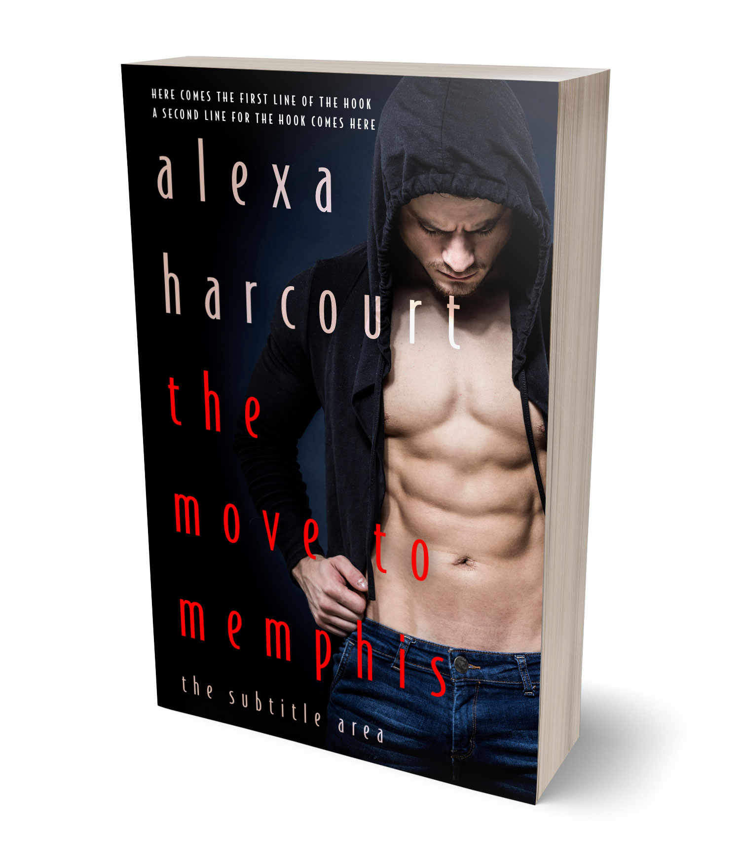 3D view of Premade Erotica Book Cover - Eunry
