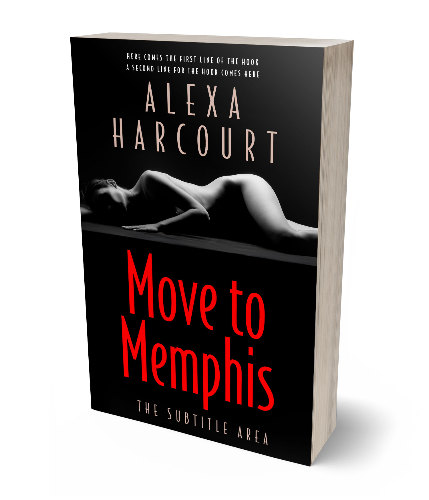 3D view of Premade Erotica Book Cover - Mandy