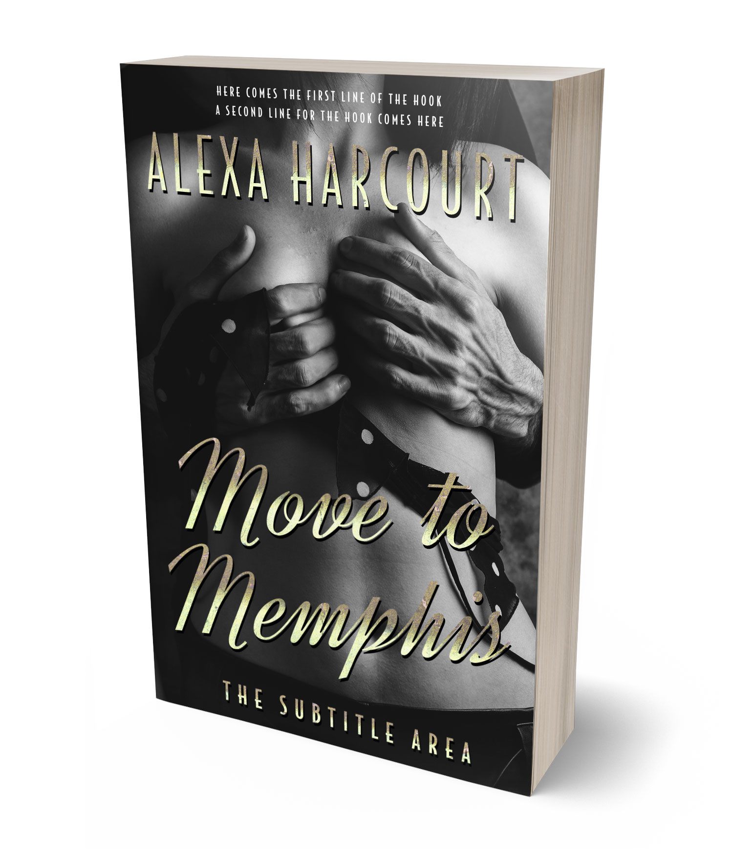 3D view of Premade Erotica Book Cover - Mine Shaft