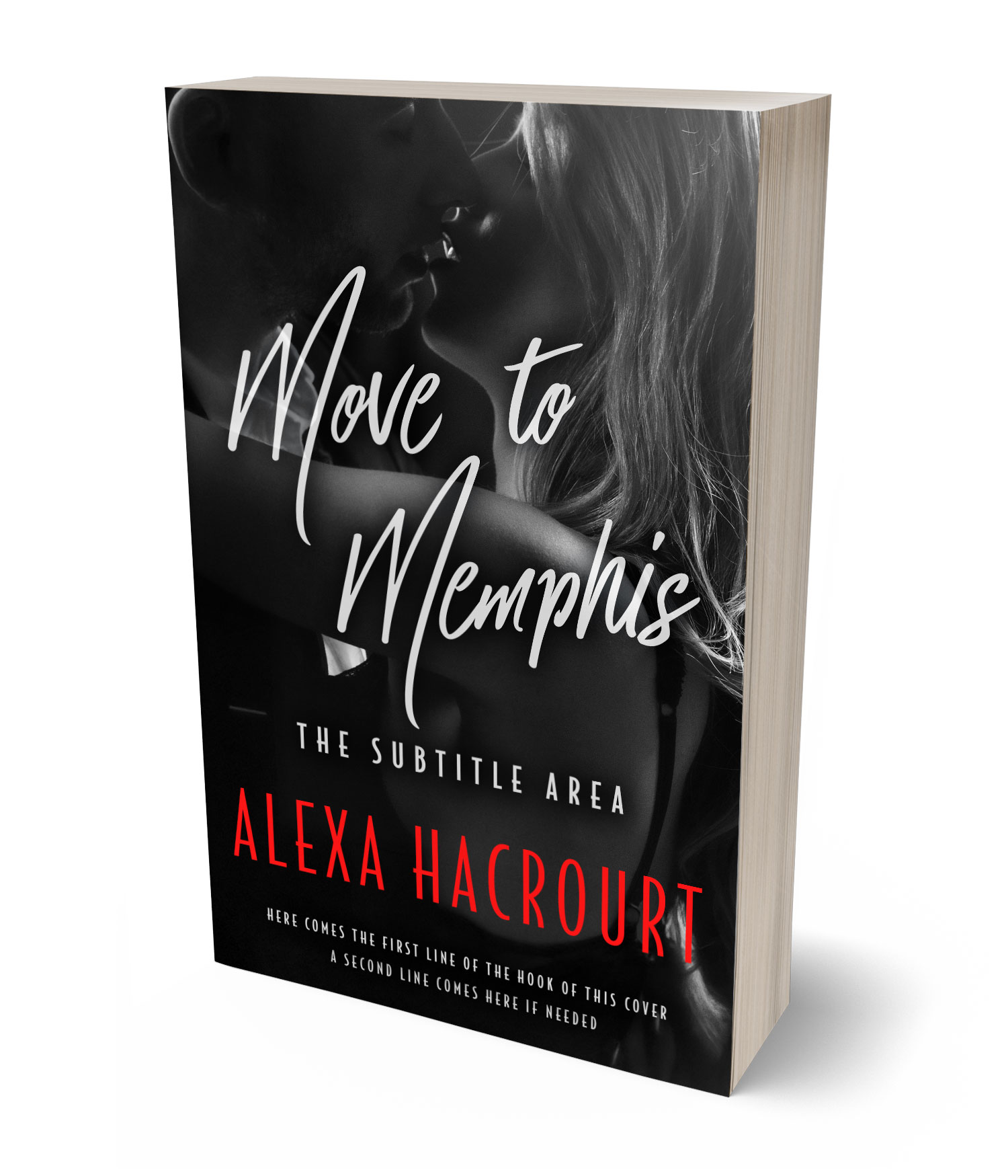 3D view of Premade Erotica Book Cover - Cod Gray