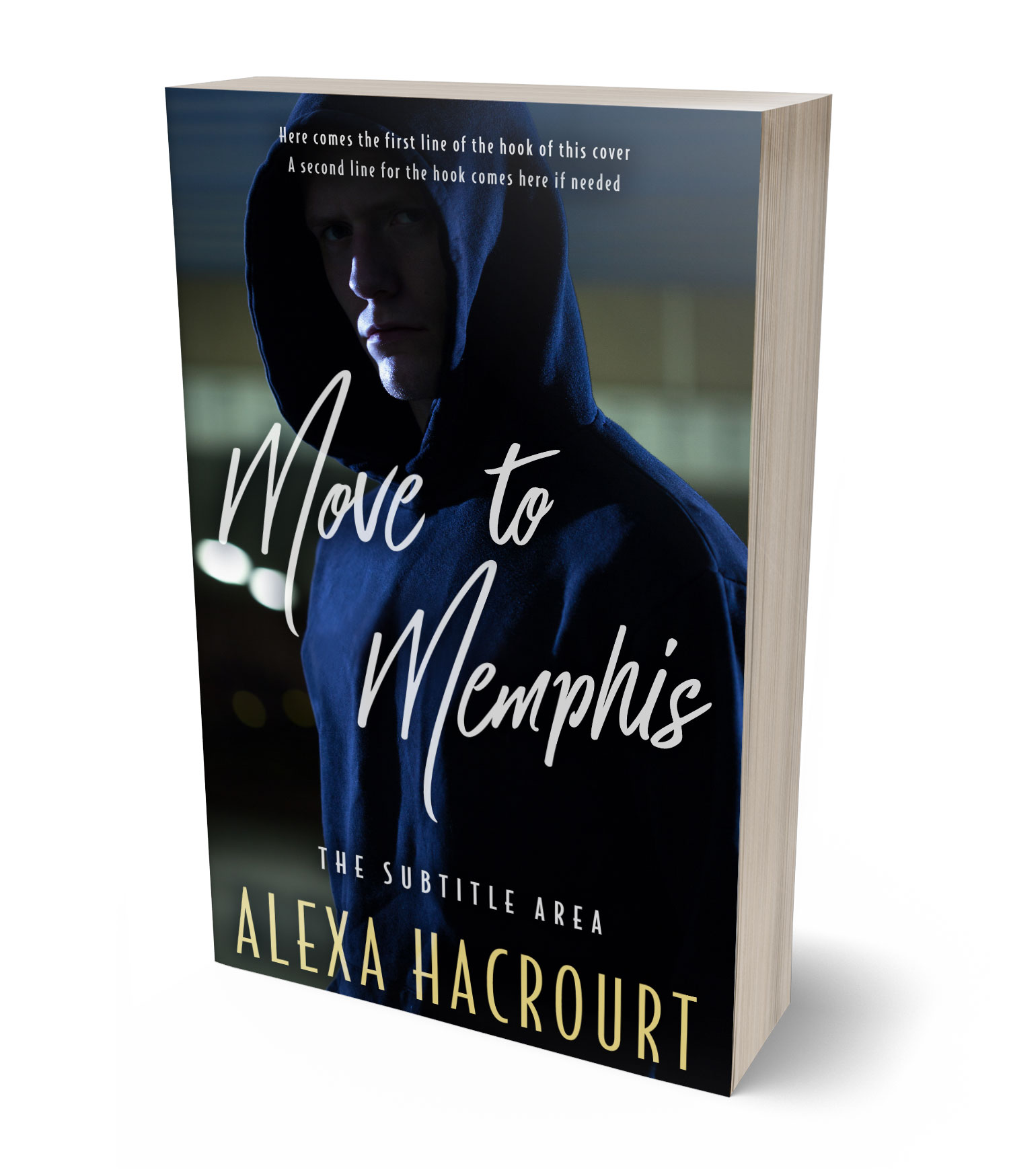 3D view of Premade Mystery & Thriller & Suspense Book Cover - Bunker