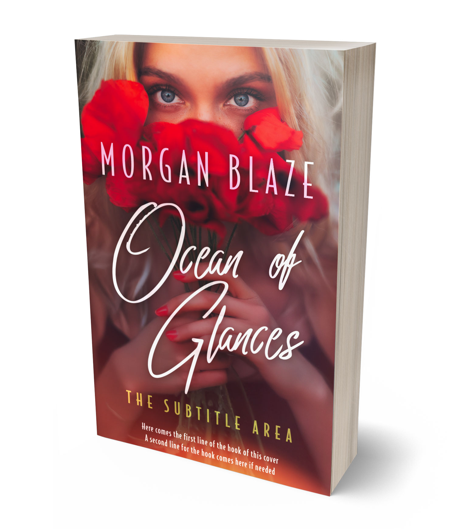 3D view of Lotus #35779 - Premade Romance Book Cover | BookCoverZone*