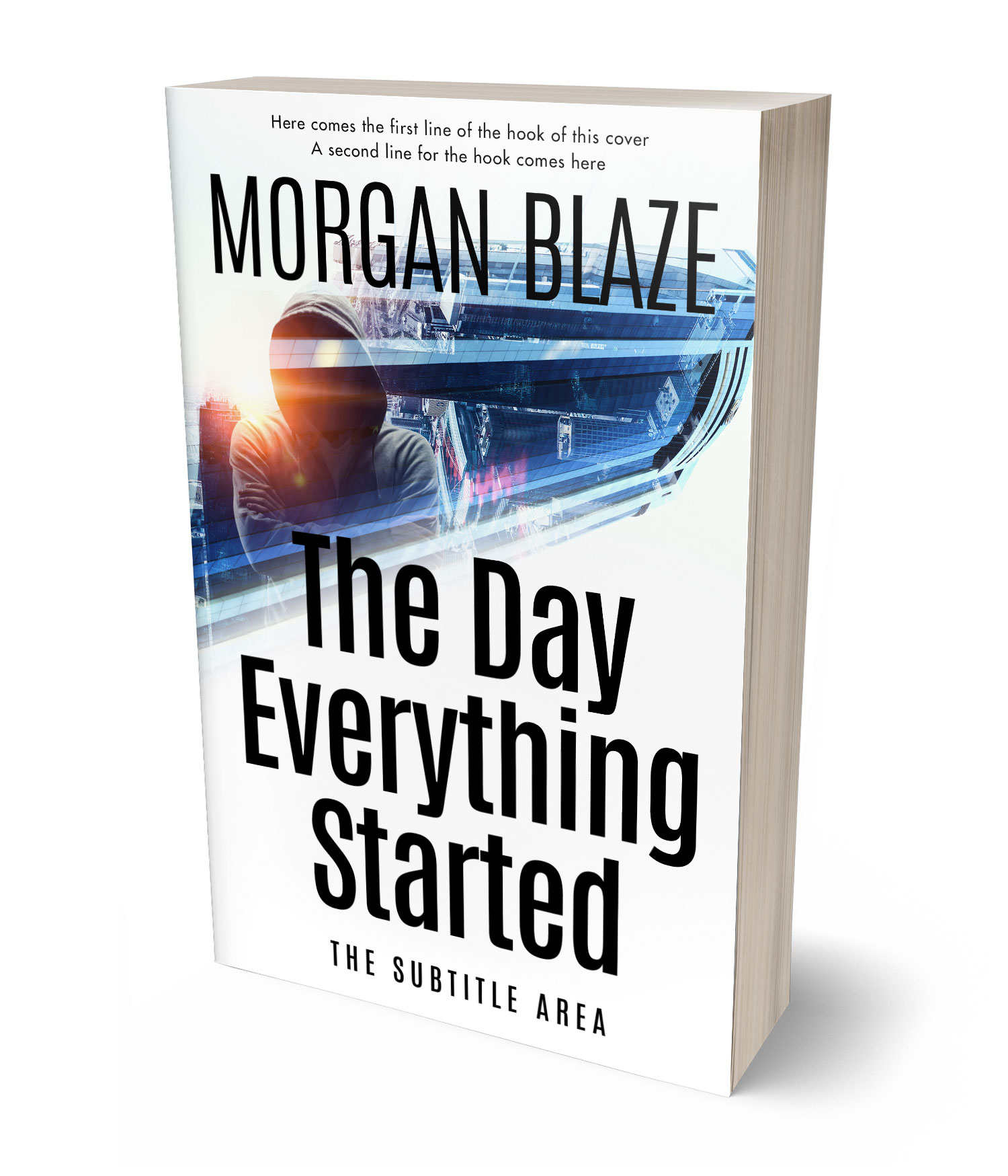 3D view of Premade Mystery & Thriller & Suspense Book Cover - Mercury