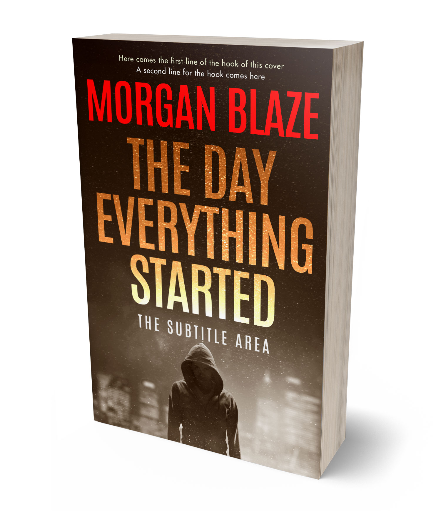 3D view of Premade Mystery & Thriller & Suspense Book Cover - Copperfield