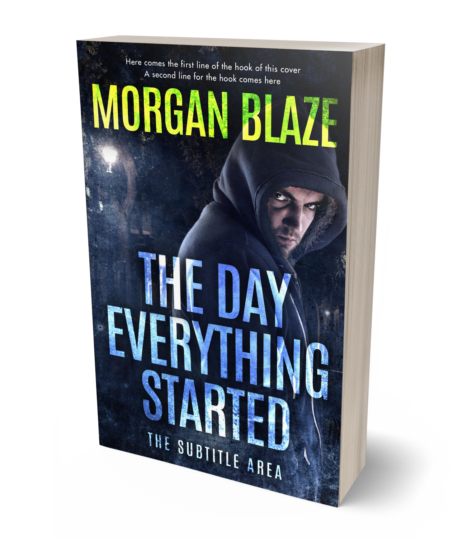 3D view of Premade Mystery & Thriller & Suspense Book Cover - Mirage