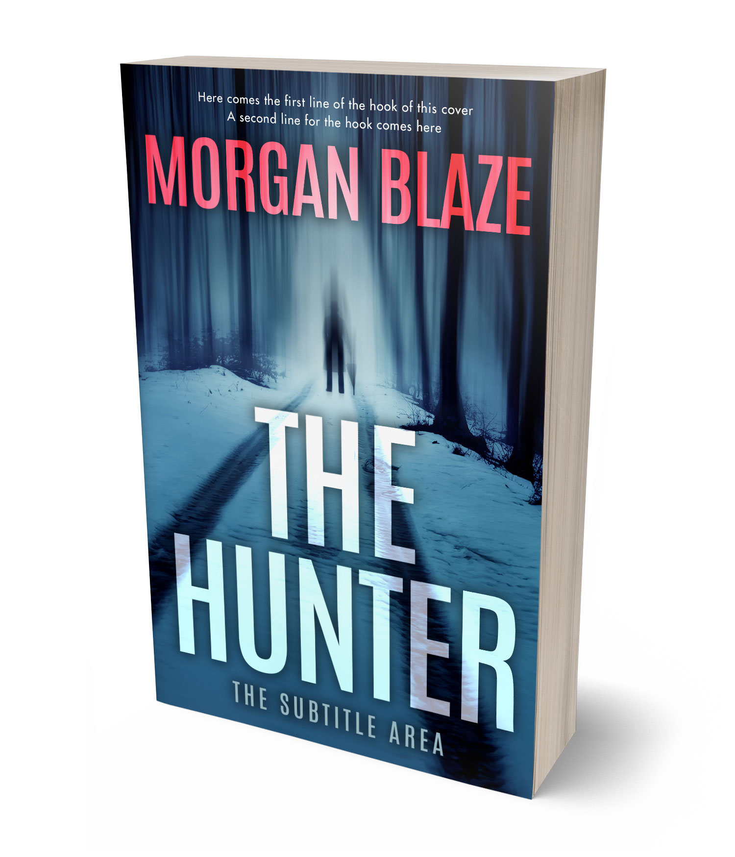 3D view of Premade Mystery & Thriller & Suspense Book Cover - San Juan