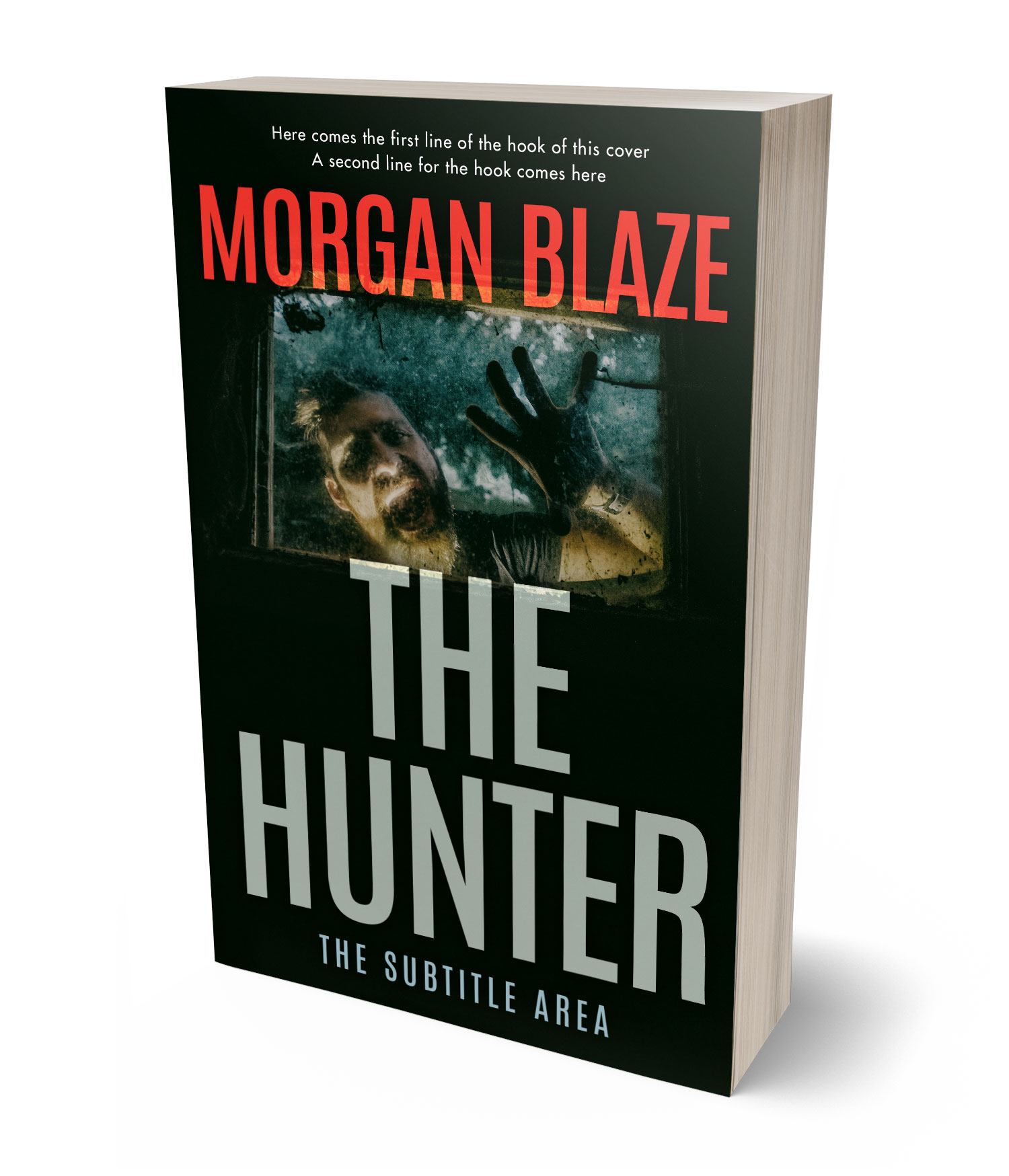 3D view of Premade Mystery & Thriller & Suspense Book Cover - Quicksand