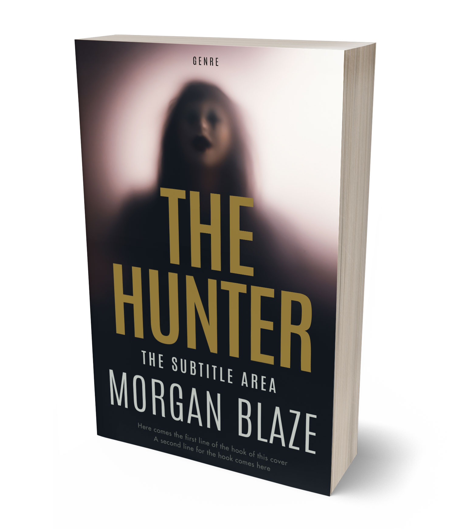 3D view of Premade Horror Book Cover - Thunder