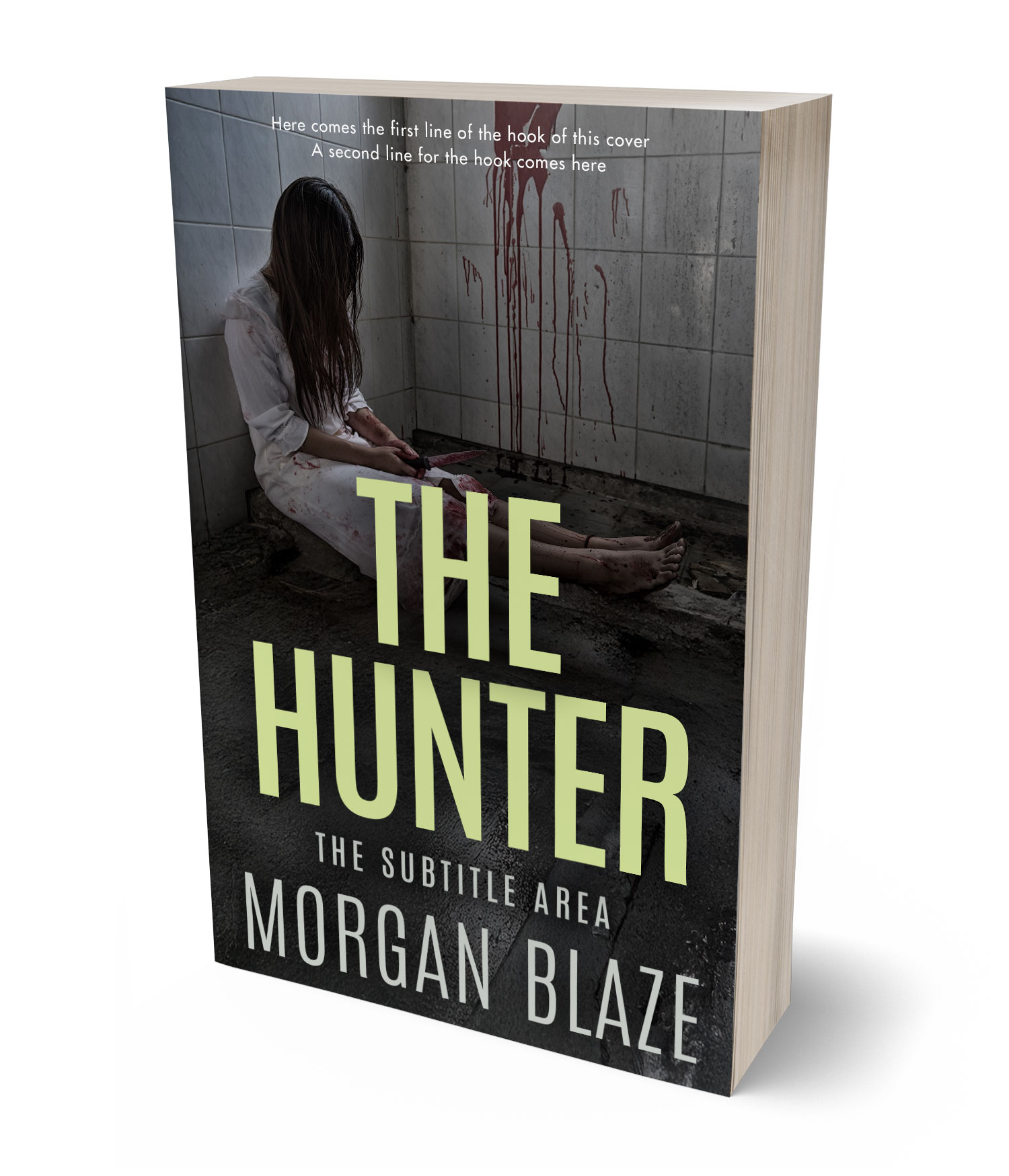 3D view of Premade Mystery & Thriller & Suspense Book Cover - Tuatara