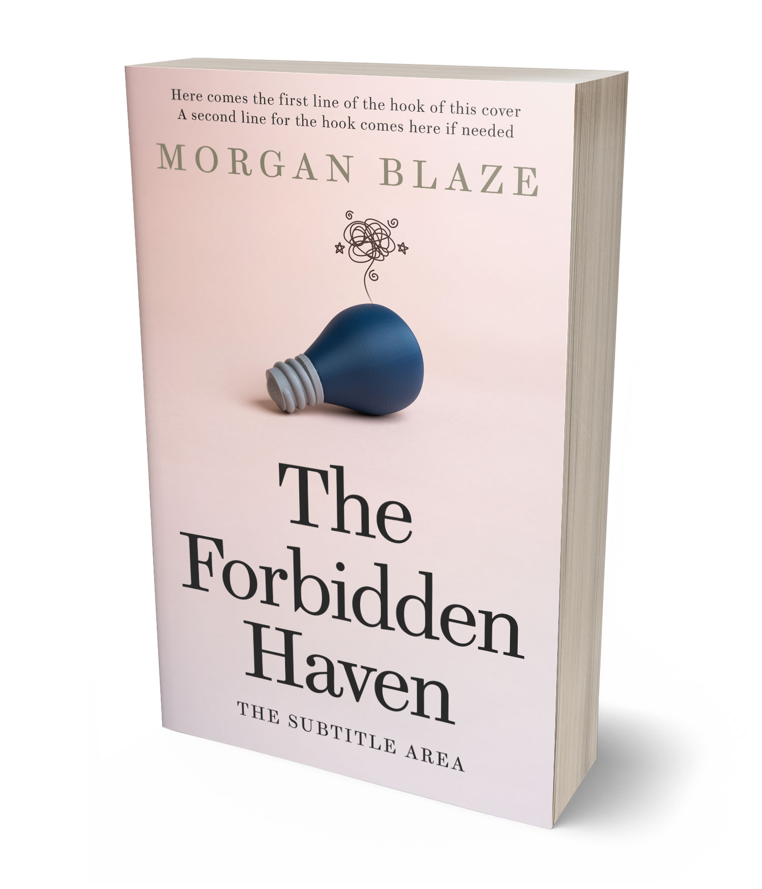 3D view of Premade Mystery & Thriller & Suspense Book Cover - Bizarre